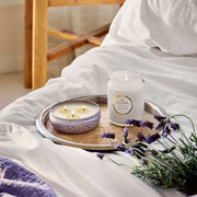Voluspa Mountain Lavender And Chamomile 3 Wick Tin Candle ~ 12oz