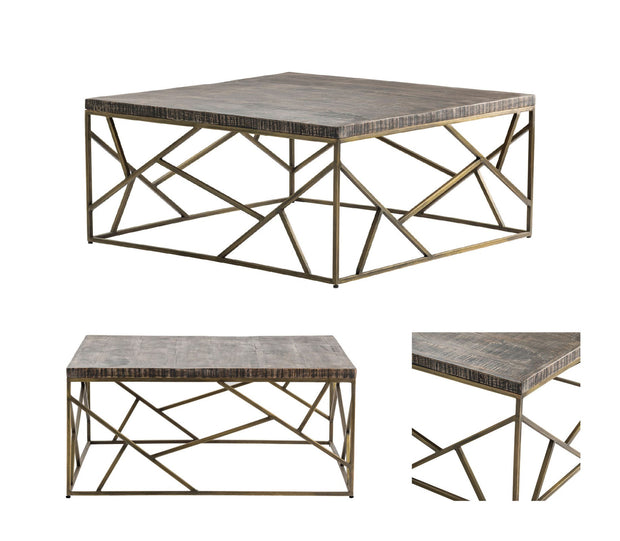 Crestview Collection Wyndham Modern Square Coffee Table