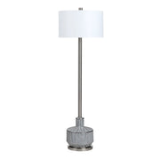 Crestview Collection Cothran Brushed Nickel Floor Lamp