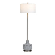 Crestview Collection Cothran Brushed Nickel Floor Lamp