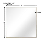 Uttermost Alexo Brushed Silver Square Mirror