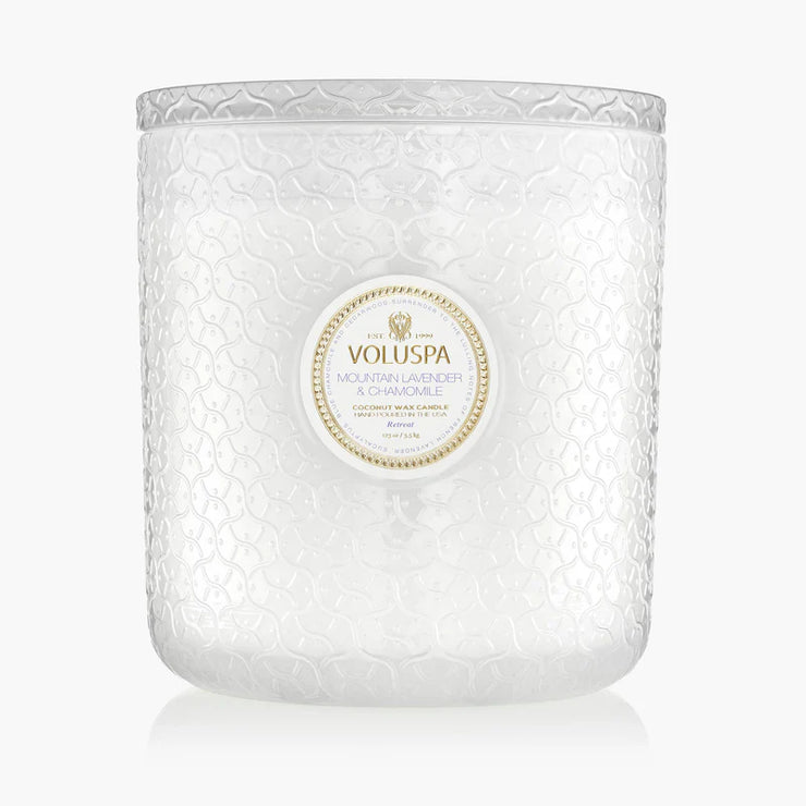 Voluspa Mountain Lavender And Chamomile 5 Wick Hearth Candle ~123oz