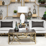 Crestview Collection Wyndham Modern Square Coffee Table