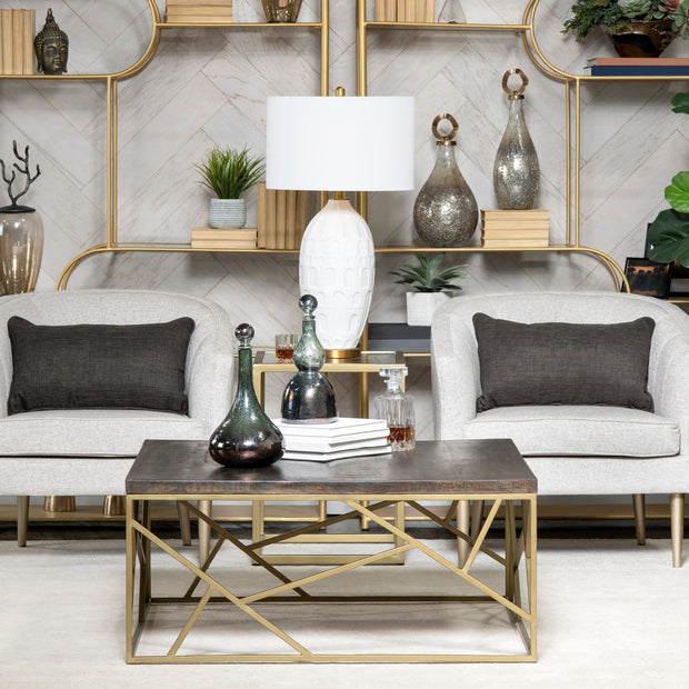 Crestview Collection Wyndham Modern Square Coffee Table