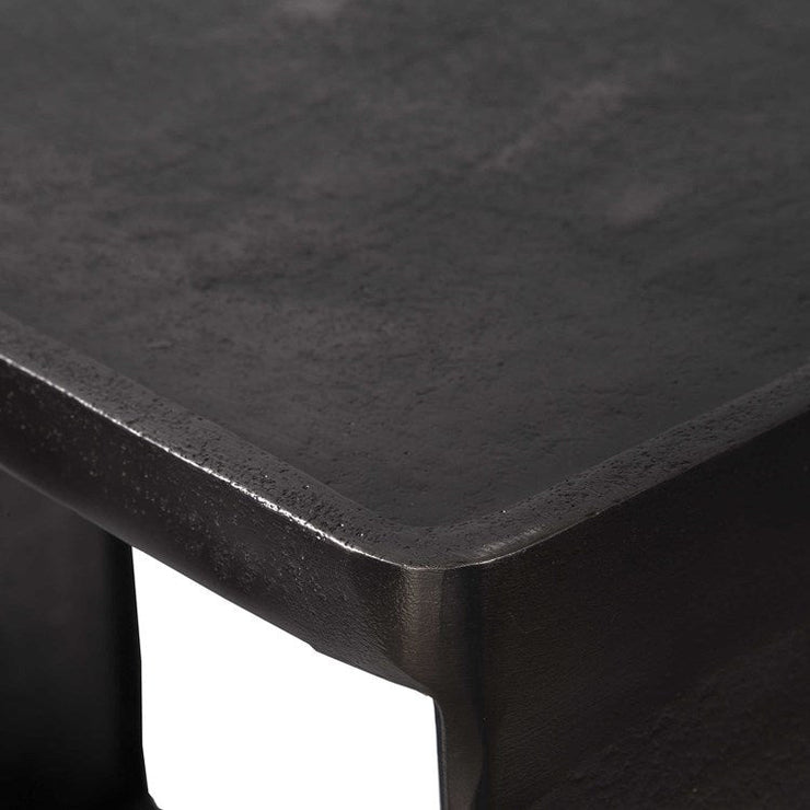 Uttermost Derwent Antique Dark Nickel Modern Side Table