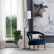 Crestview Collection Dash Champagne Bronze Finish Floor Lamp