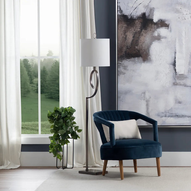 Crestview Collection Dash Champagne Bronze Finish Floor Lamp