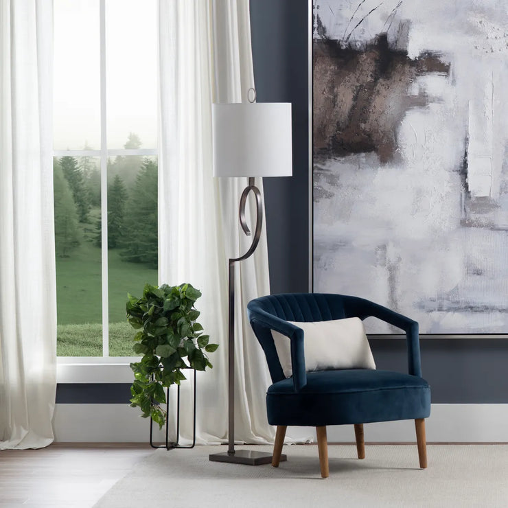 Crestview Collection Dash Champagne Bronze Finish Floor Lamp