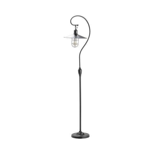 Crestview Collection Harbor Side Vintage Curved Downlight Floor Lamp