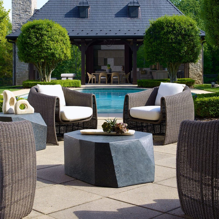 Uttermost Parra Indoor And Outdoor Coffee Table ~ Slate
