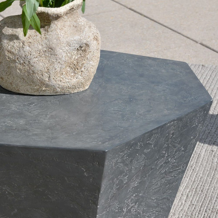 Uttermost Parra Indoor And Outdoor Coffee Table ~ Slate