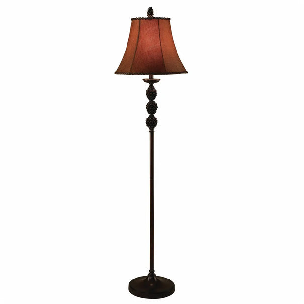Crestview Collection Pinegrove Earthy Toned Floor Lamp
