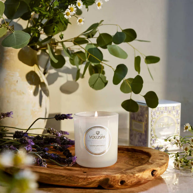 Voluspa Mountain Lavender And Chamomile Classic Candle ~ 9.5oz