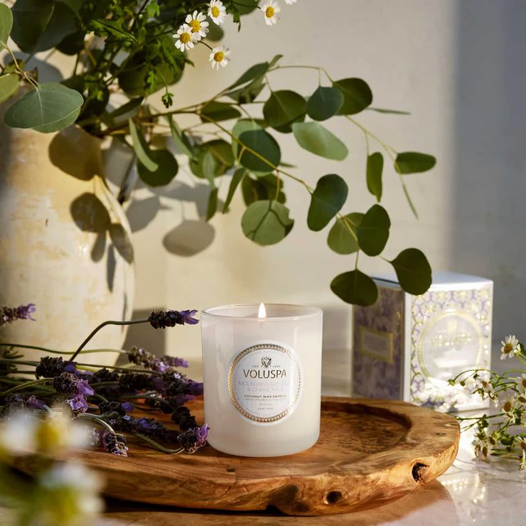 Voluspa Mountain Lavender And Chamomile Classic Candle ~ 9.5oz