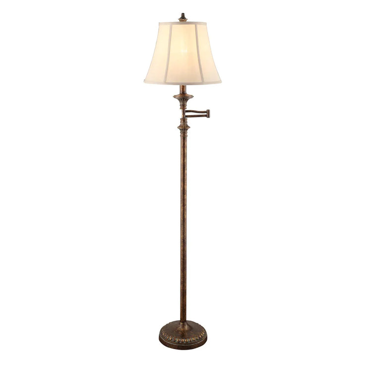 Crestview Collection Barton Swing Arm Floor Lamp