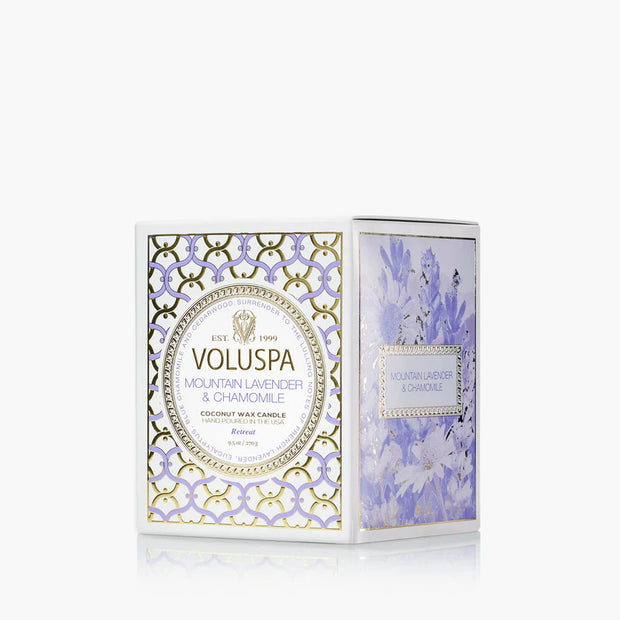 Voluspa Mountain Lavender And Chamomile Classic Candle ~ 9.5oz