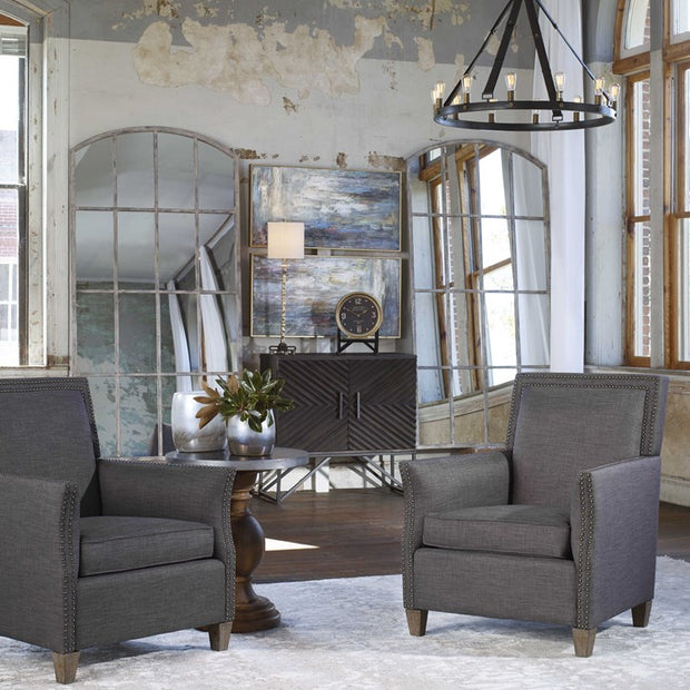Uttermost Amiel Oversized Iron Arched Mirror