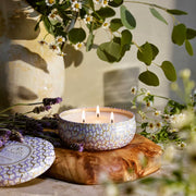 Voluspa Mountain Lavender And Chamomile 3 Wick Tin Candle ~ 12oz