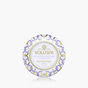 Voluspa Mountain Lavender And Chamomile Mini Tin Candle ~4oz