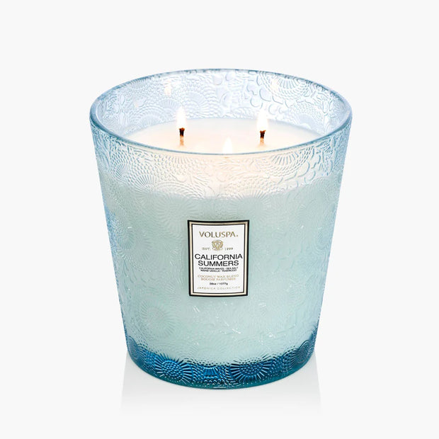 Voluspa California Summers 3 Wick Hearth Candle ~ 38oz