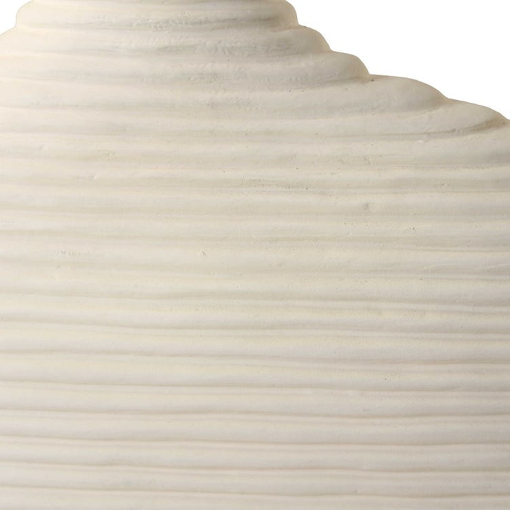 Uttermost Duostacked Matte White Textured Ceramic Set of 2 Vases