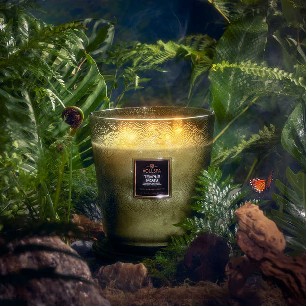 Voluspa Temple Moss 5 Wick Hearth Candle ~123oz