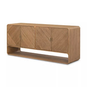 Four Hands Caspian Sideboard ~ Natural Ash Finish With Brass Hardware