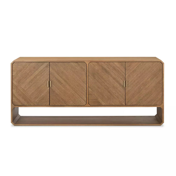 Four Hands Caspian Sideboard ~ Natural Ash Finish With Brass Hardware