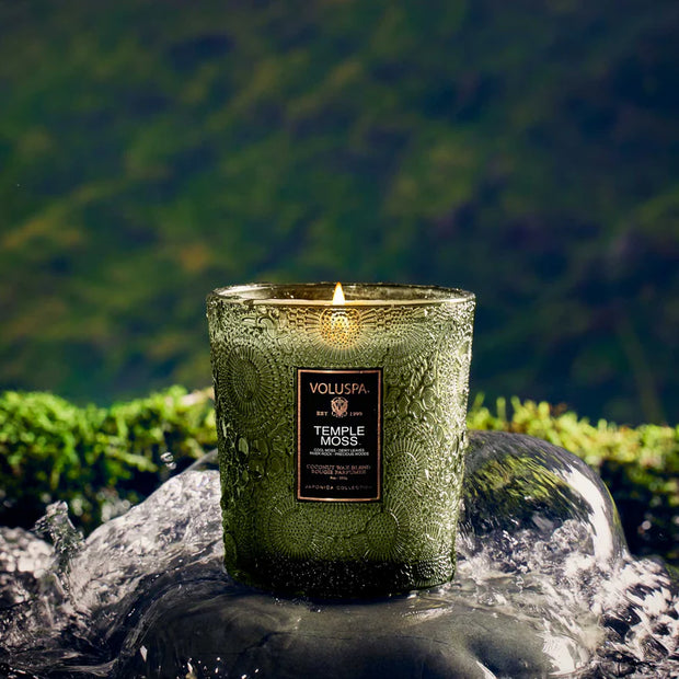 Voluspa Temple Moss Classic Candle ~9oz