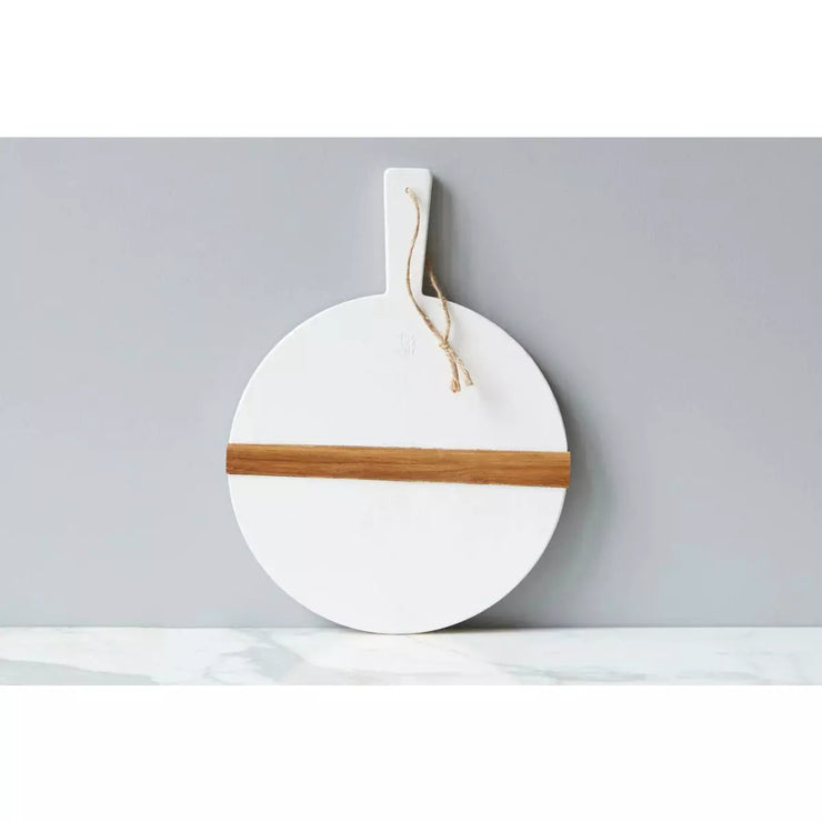 etúHOME White Round Mod Small Charcuterie Board