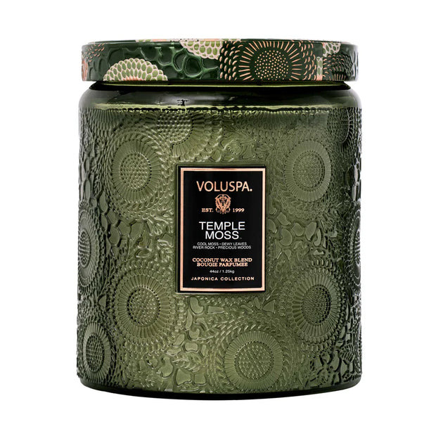 Voluspa Temple Moss Luxe Jar Candle Candle ~44oz