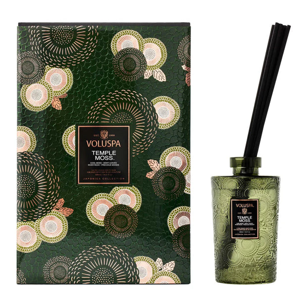 Voluspa Temple Moss Luxe Reed Diffuser