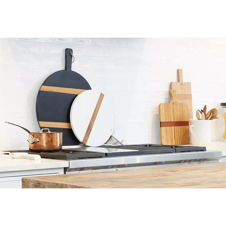 etúHOME White Round Mod Small Charcuterie Board