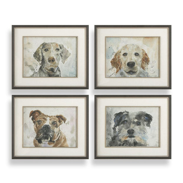Uttermost Dog Days Framed Prints ~ Set of 4