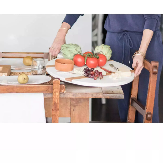 etúHOME White Round Mod Medium Charcuterie Board  ~ LAST CHANCE SALE ~ LIMITED QUANTITY