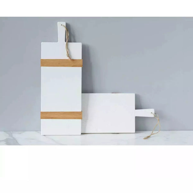 etúHOME White Rectangle Mod Small Charcuterie Board