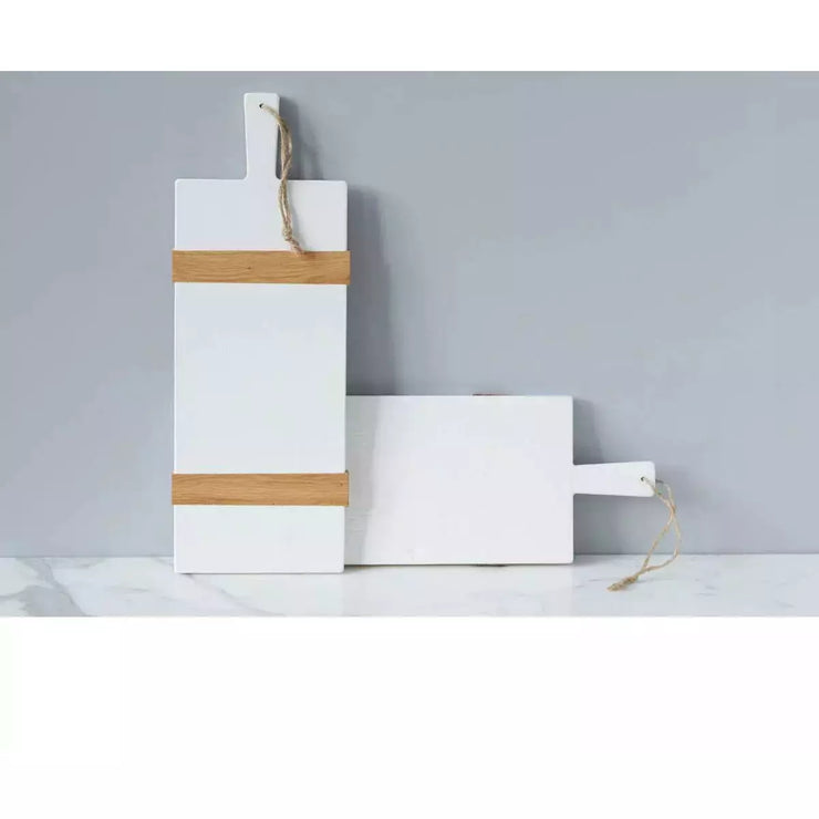 etúHOME White Rectangle Mod Small Charcuterie Board