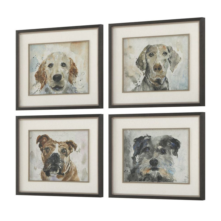 Uttermost Dog Days Framed Prints ~ Set of 4