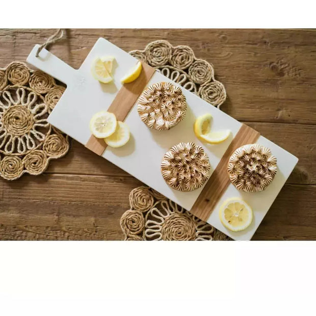etúHOME White Rectangle Mod Small Charcuterie Board