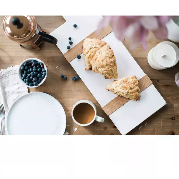 etúHOME White Rectangle Mod Small Charcuterie Board