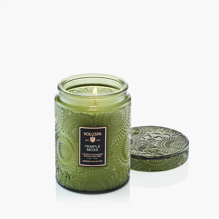 Voluspa Temple Moss Small Jar Candle ~5.5oz