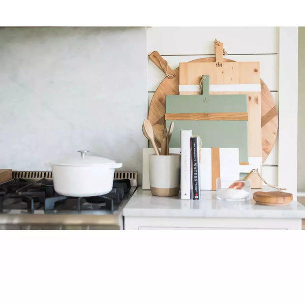 etúHOME White Rectangle Mod Small Charcuterie Board
