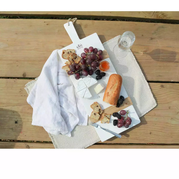 etúHOME White Rectangle Mod Small Charcuterie Board