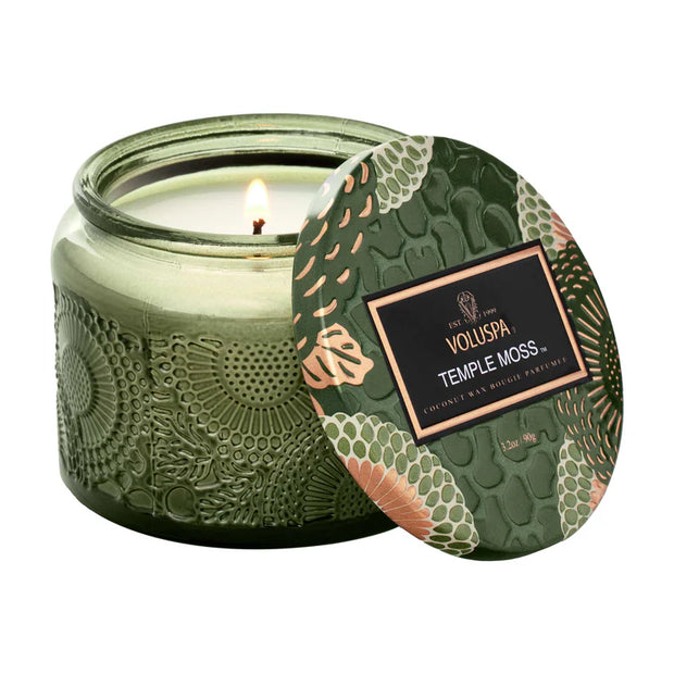 Voluspa Temple Moss Petite Jar Candle ~3.2oz