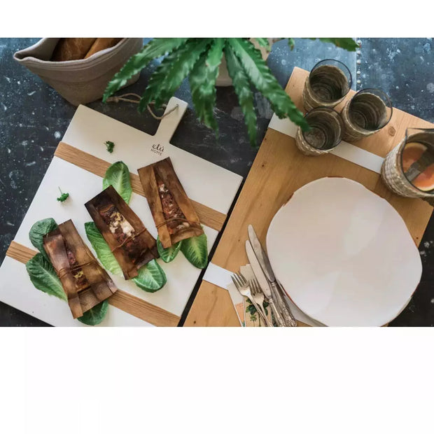 etúHOME White Rectangle Mod Medium Charcuterie Board  ~ LAST CHANCE SALE ~ LIMITED QUANTITY