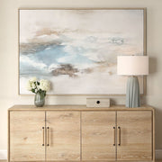 Uttermost Chasing Blue Hand Painted Canvas