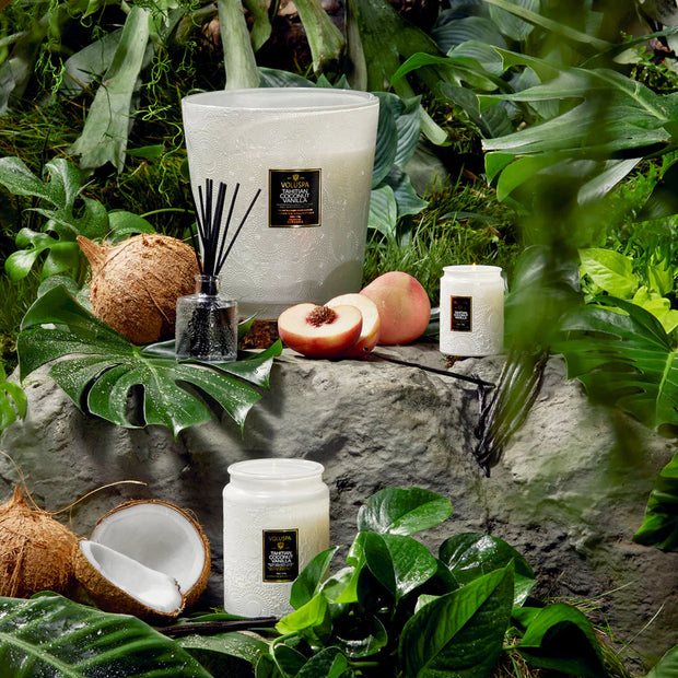 Voluspa Tahitian Coconut Vanilla 5 Wick Hearth Candle ~ 123oz