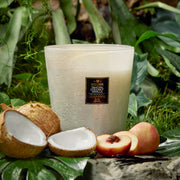 Voluspa Tahitian Coconut Vanilla 5 Wick Hearth Candle ~ 123oz