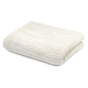 Kashwere Lightweight Striped Heathered Throw ~ Creme, Wheat and Linen