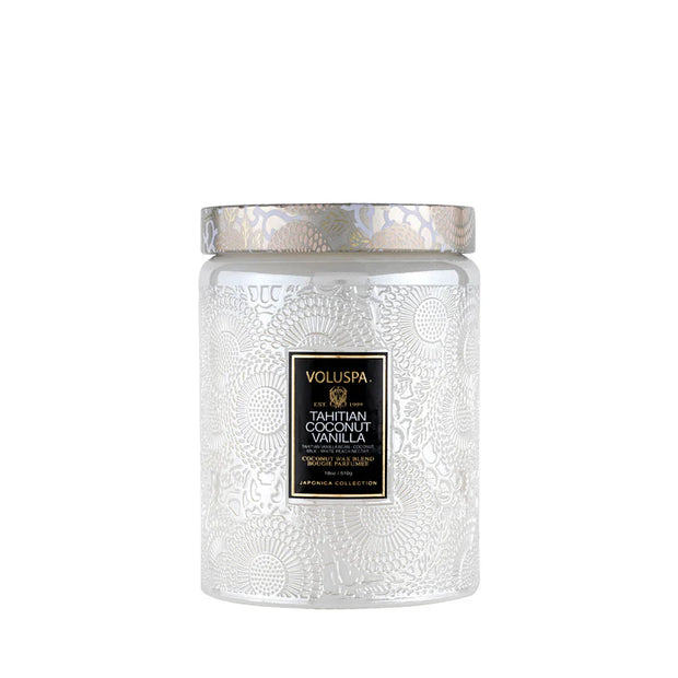 Voluspa Tahitian Coconut Vanilla Large Jar Candle ~18oz